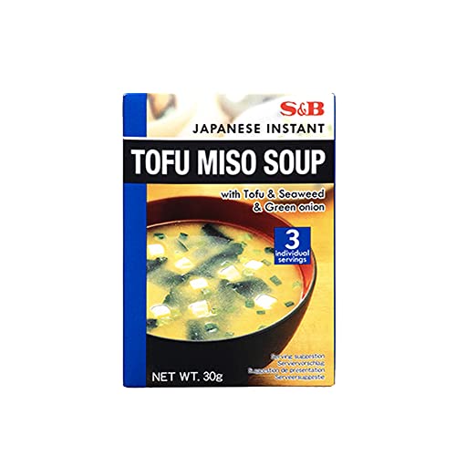 S&B - Sopa de Miso Blanco, Caldo Miso Shiro, Sabor Suave, Sopa Estilo Japones, Miso en Polvo - 30g