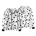 Xuxugorta Boys Zip Up Hoodies Panda Print Teen Hooded Sweatshirts Fleece Jackets Kids Fall Fashion Outfits Winter Clothes