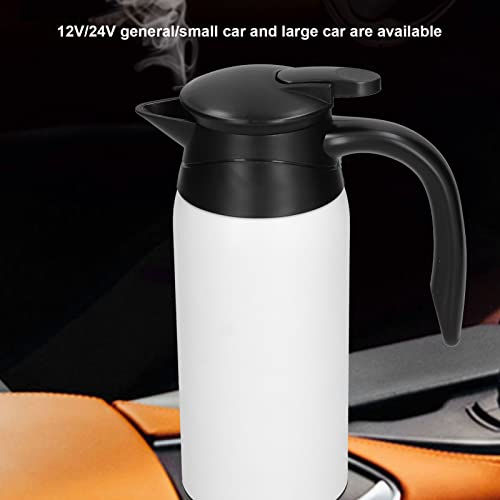 Hervidor eléctrico portátil 800 ml color marfil para auto miniatura 3