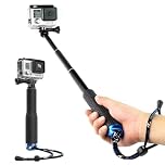 Harwerrel Selfie Stick Extendable Hand Grip Handheld Monopod (7-19 inch) for GoPro SJ4000 SJ5000