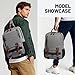 El-fmly Messenger Crossbody Sling Boy Bag Fashion Outdoor Travel Shoulder Bag Laptop Lightweight Rucksack for Men Grey