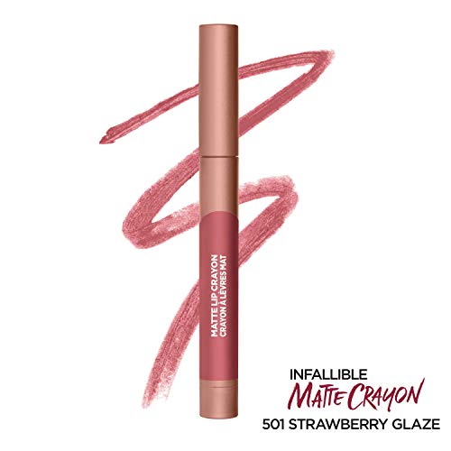 L'Oreal Paris Infallible Matte Lip Crayon, Strawberry Glaze (Packaging May Vary) - Image 2