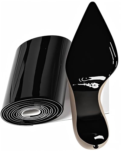 Image of Anti-Slip Shoe Sole Protector Pads for High-Heels,Silicone Anti Slip Shoe Grips on Bottom of Shoes,Self-Adhesive Sole Guard for Shoes | Smooth Surface Traction(4.5 in*40 in Mirror Black)