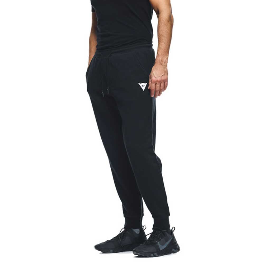 Dainese - Sweatpant Logo, Men's Sports Pants, Cotton Tracksuit, Logo, Black/White, S