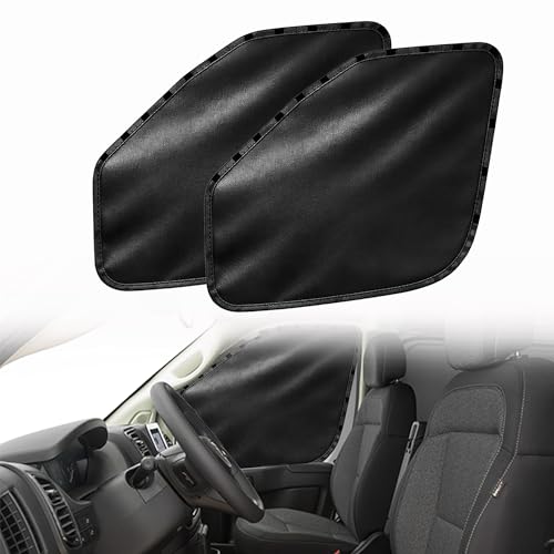 Custom Front Side Window Sun Shades Compatible with 2014-2025 Dodge RAM ProMaster Cargo Van 1500 2500 3500 Accessories for Outdoor Blocking Sunlight Cooling Resting & Privacy Protection
