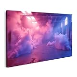 islandburner Prime Bild auf Leinwand Dunkles Rauchsignal aus dem KCTR-Lagerhaus sichtbar Wohnzimmer Tabakladen Bilder Wandbilder Poster