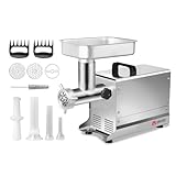 Valley Sportsman #12 Meat Grinder, 0.75 HP 550W, Electric Meat Grinder Stainless Steel, Heavy Duty Meat Mincer, Ideal for Commercial and Home Kitchen Use