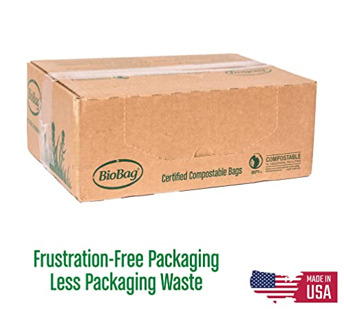 Biobag (Usa) The Original Compostable Bag, 23 Gallon, 120 Count, 100% Certified Compostable Trash Bag Liners For Food Waste, Extra Strong And Durable #TOP1