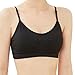 Coobie Seamless Lace Back Scoopneck Bra,(Black, One Size