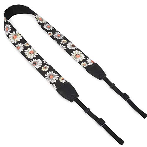 PassLanry Universal Camera Neck Shoulder Strap Belt Fashion Neck Belt for DSLR/SLR/DC/Instant Camera/Women/Men - Flower A