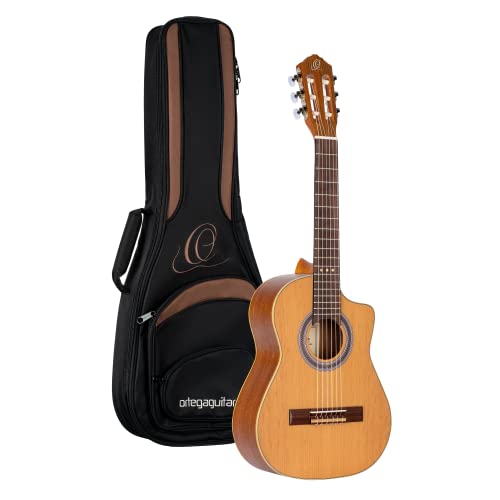 Ortega Guitars Requinto Series Pro 6 String Acoustic Guitar, Right ...