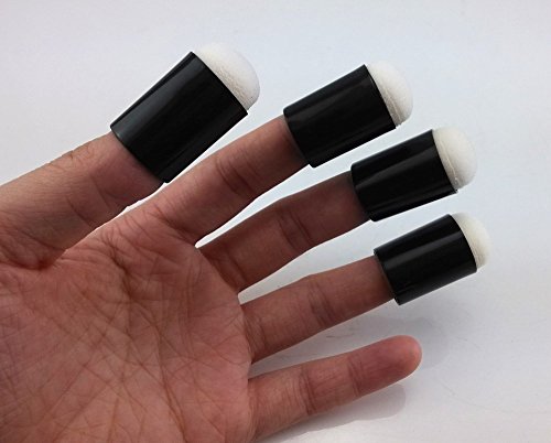 Yueton 10Pcs Finger Sponge Daubers Art And Craft Drawing Project Finger Painting Sponge Set #TOP3