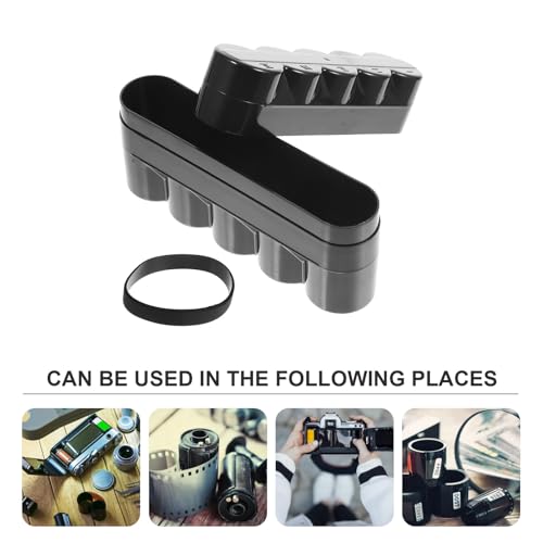 Soporte protector contra humedad para rollos de película Toddmomy negro 7