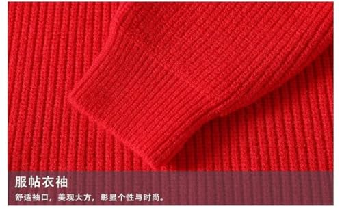 Men's High Street Knitted Turtleneck Sweater Fashionable Casual Street Style Sweater4