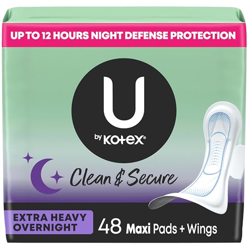 Serviettes hygiéniques maxi très absorbantes U by Kotex avec ailes pour flux abondant