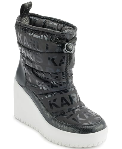 KARL LAGERFELD Women's Berdina Wedge Slip on Ankle Boot