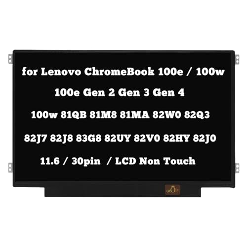 GBOLE Replacement for Lenovo ChromeBook 100e Gen 2 Gen 3 Gen 4 100w 81QB 81M8 81MA 82W0 82Q3 82J7 82J8 83G8 82UY 82V0 82HY 82J0 30pin LCD Non Touch Screen LED Display Panel - Thumbnail 2