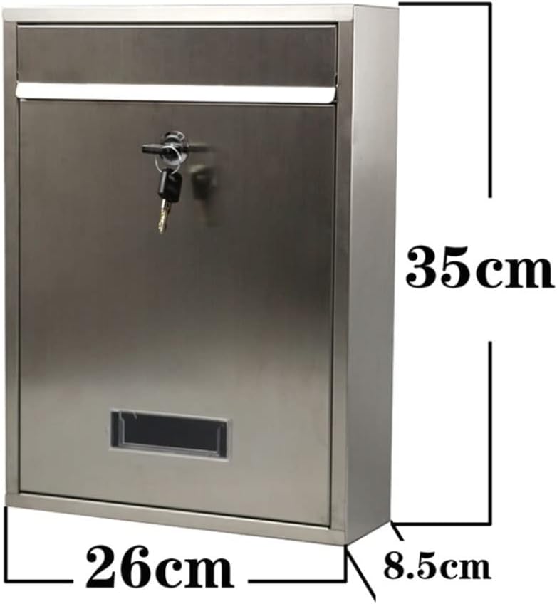 Wall Mounted Mailboxes for Outside,Mailboxes for Outside Wall Mount,Mailboxes & Accessories, Less Steel Letterbox Posts Wall Mount Mailboxes Mail Drop Collection Boxes Package Lockers