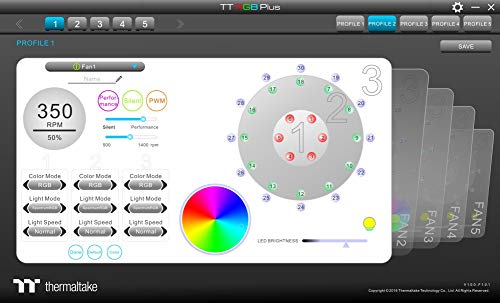 Thermaltake Riing Trio 14 RGB TT Premium Edition Processeur Ventilateur 14 cm Noir, Gris