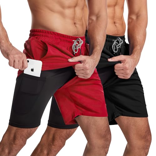 La Mejor Lista de Ropa de Rugby para Hombre disponible en línea para comprar. 48 Shorts Deportivos Hombre 2 en 1, Paquete de 2 Pantalones con Licra Hombre, con Bolsillo Interior Forrado, Secado Rápido y Transpirable, Pantalón Cortos de Deporte para Correr,...