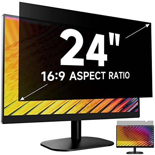 24 Inch Computer Privacy Screen Protector, Anti Glare & Anti Scratch Monitor Screen Filter Compatible With All 24 Inch Widescreen Computer With 16:9 Aspect Ratio #TOP29