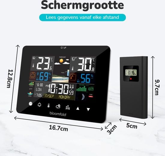 Bloomfold Weather Station dimensions