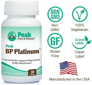 Peak Pure & Natural Peak BP Platinum from 30 Capsules