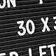 Relaxdays Letterboard, 145 Buchstaben, Zahlen, Sonderzeichen, 45x30 cm, Buchstabentafel zum Stecken, Kunststoff, schwarz