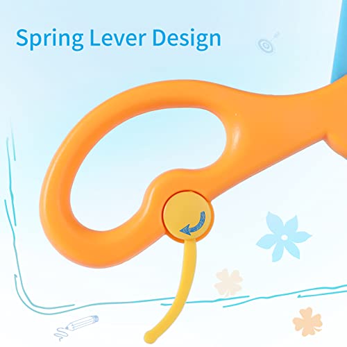 6Pcs Preschool Training Scissors,Children Safety Scissors Toddler Training Plastic Safety Kids Learning Scissors Art Craft Scissors (6 pcs) image 6