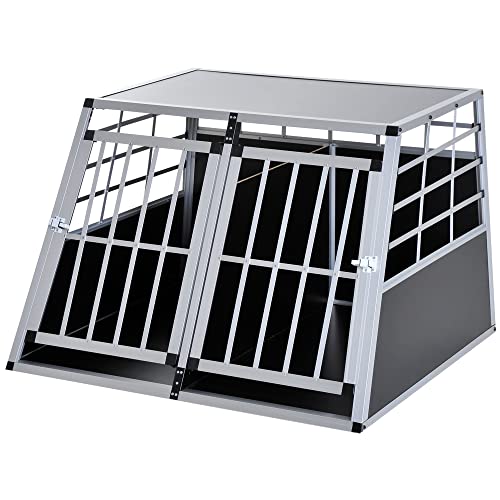 PawHut Jaula Aluminio para Perros Transportín Aluminio de Perro para...