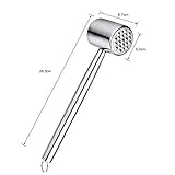 martillo para ablandar carne de aluminio Satisfacción 100% garantizada: ofrecemos una garantía de 1 año más garantía de calidad de por vida. Si alguna vez tienes cualquier problema o problema con ellos, ponte en contacto con nosotros y estaremos encantados de ayudarte. Tomamos el servicio al cliente en serio. Disfruta de esta compra absolutamente sin riesgos.