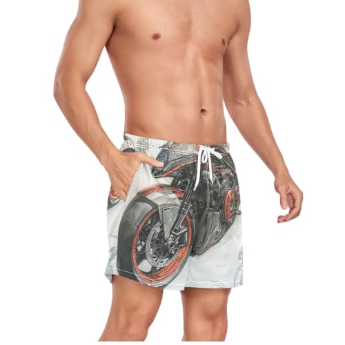 Bañador masculino elástico y transpirable para moto y fitness diario 5