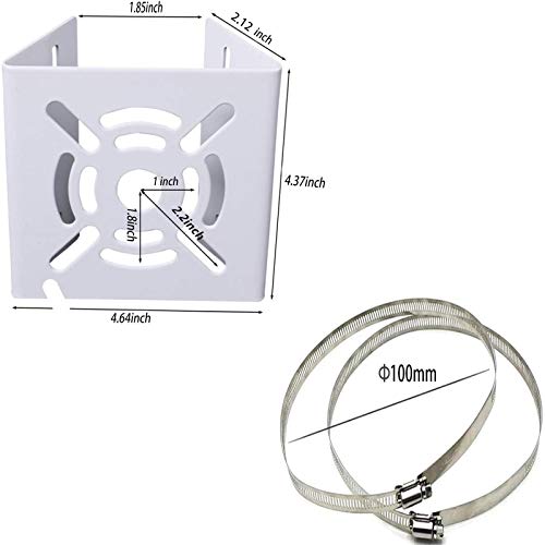 Aongch Universal Wall Mounting Bracket With 2 Loops, Vertical Pole Mount Adapter For Cctv Security Camera Ptz Dome Indoor Outdoor Ap Access Point Client Cpe #TOP2