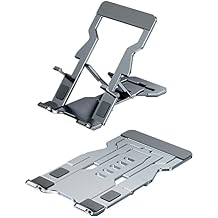 Phone Stand for Desk, Adjustable Cell Phone Stands, Foldable Metal Phone Stands for All Smartphone