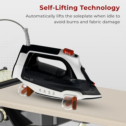 Eurosteam Step Up Smart Iron - All-in-One Ironing with Auto-Lift Safety & Smart Temp Technology - Step Up Your Ironing Game with Effortless Precision - Image 5