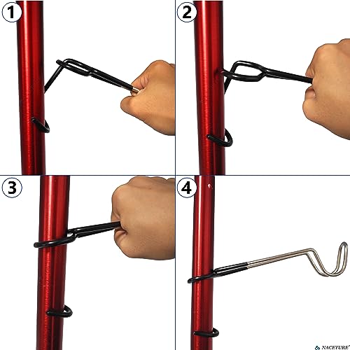 NACETURE Lantern Stand Hook Camping Light Pole, Heavy Duty Camping Lantern Stand Tent Camping Accessories - Image 4