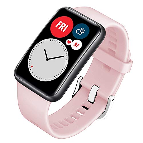 FunBand kompatibel mit Huawei Watch Fit Armband, Sport Ersatzband Klassisch Weich Ersatzarmband Armbänder Wasserdicht Ersatz Uhrenarmbänder für Huawei Watch Fit Smart Watch Cover