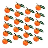 Material fino: hechas de buenos materiales, estas naranjas falsas son, lo que garantiza que permanezcan hermosas con el tiempo, fruta artificial decorativa, centro de mesa naranja