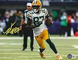 ROMEO DOUBS GREEN BAY PACKERS BECKETT AUTHENTICATED ACTION SIGNED 8x10 - Autographed NFL Photos