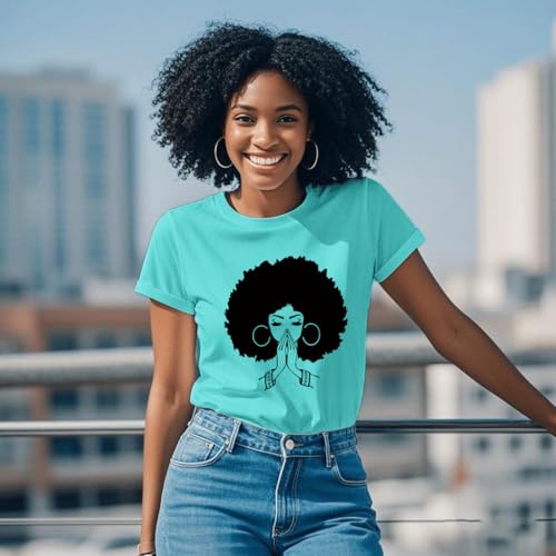 Image of Black History Shirts Black Graphic tees for Men and Women, Magic Fashion Afro American Natural Hair Vintage Melanin T-Shirts