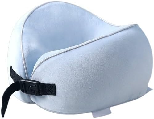 JSEIAJB U-Shaped Memory Foam Neck Pillow with Slow Recovery Function for Protection