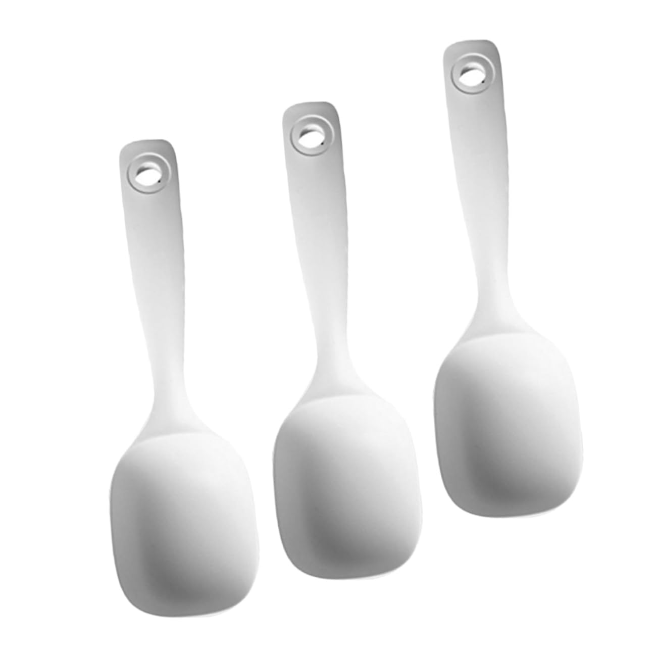 Alipis 15 Pz cucchiaio cucina cucine maniglione kitchen farinata Cuociriso mestolo per il porridge mestolo da minestra domestico da ristorante mestoli per servire pp bianca