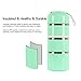 HOMESPON Cute Lunch Box Insulated Lunch Bag Bento Box Food Container Storage Boxes With Cutlery For Adults Office Camping (3 tiers(green)) …