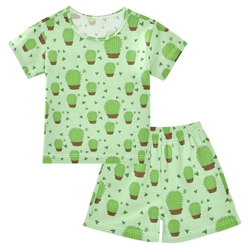 Cactus Pajama Set Pajamas Sleepwear Nightwear Loungewear Clothes Set B04046133