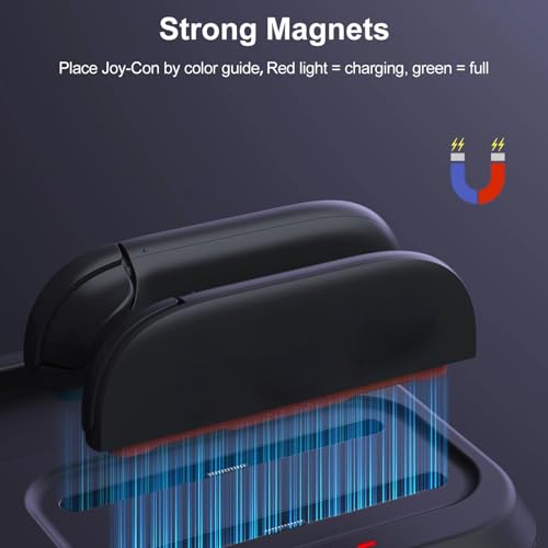 Base de carga Switch 2 magnética RGB que elimina los cables del salón 2