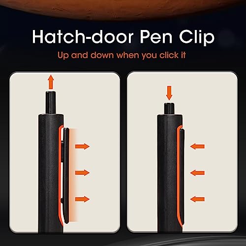 Image of WRITECH Retractable Gel Ink Pens: 0.5mm Fine Point Pen Multicolor No Smear & Smudge for Journaling Sketching Drawing Extra Smooth Writing Non Bleed Silent Click Pen Set 8ct - Assorted Colors