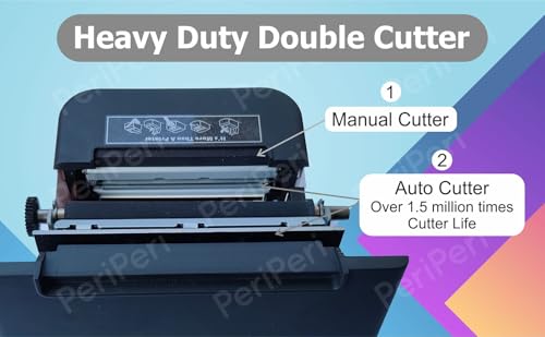 Image of PeriPeri 3inch Desk Advanced 80mm Inkless Receipt Thermal Printer with Auto Cutter & Cash Drawer Support, ESC /POS Bill Print (1Year Warranty) (USB)