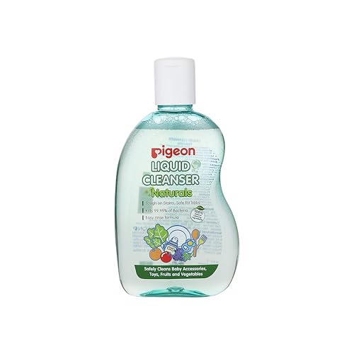 Image of Pigeon Bottles Cleanser 200 ml (Green) | Safe for Feeding Bottles & Vegetables | Anti-Bacterial Bottle Wash | Removes Milk Residue & Odour