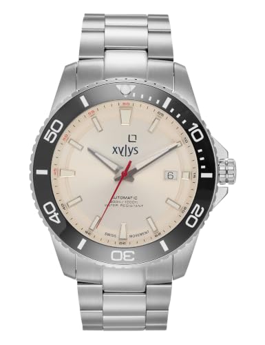 Image of Xylys Xiphias Automatic Analog with Date Silver Dial Silver Stainless Steel Strap Watch for Men - 40063SM01E
