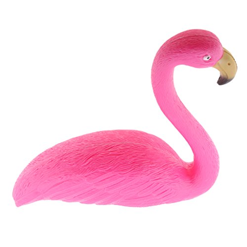 Flamenco rosa independiente con estructura estable de plástico para césped resistente 4